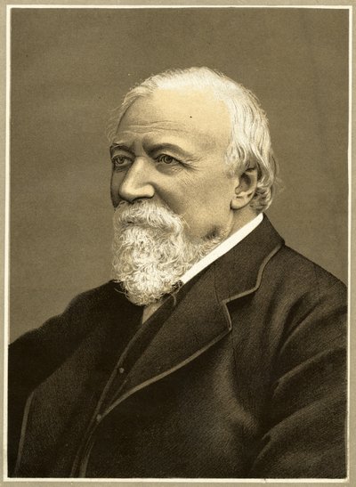 Robert Browning, 1887 door English Photographer